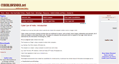 Desktop Screenshot of cyberlawsindia.net